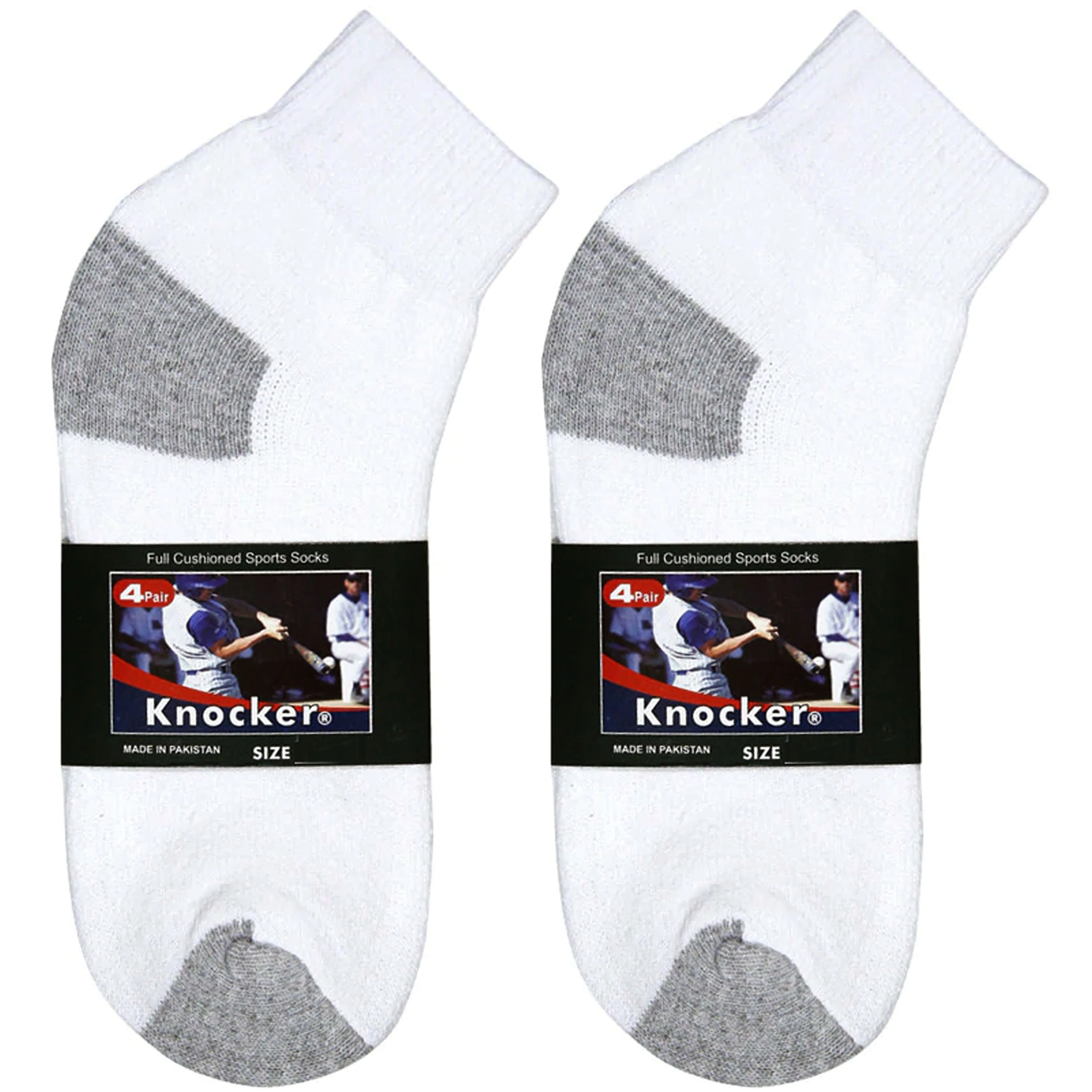 8 Pairs Classic White Ankle Socks Quarter Men Women Sports Cotton Athletic 10-13