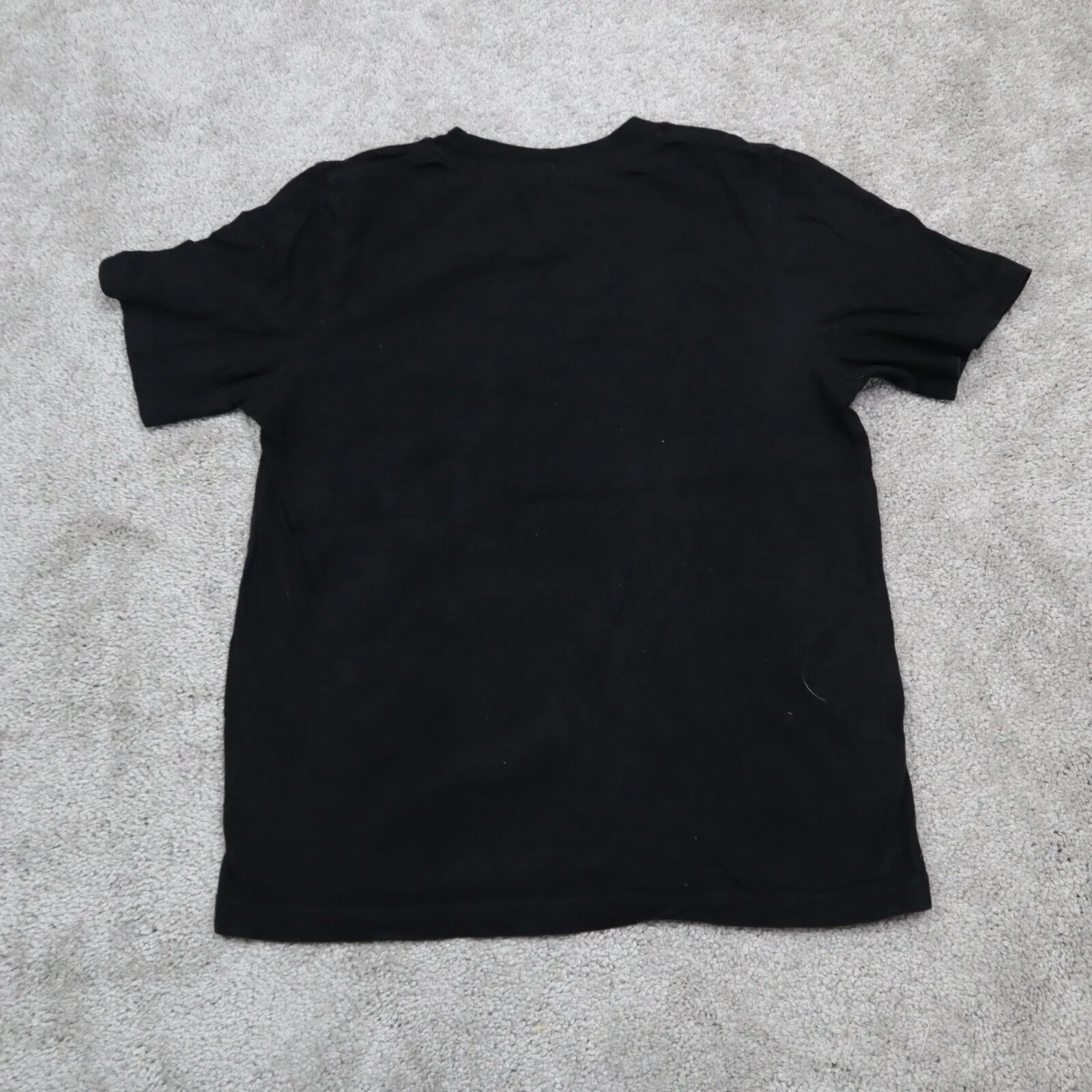 Adidas Graphic T-Shirt Kids Boys Size 6 Black White Short Sleeves Sports Logo