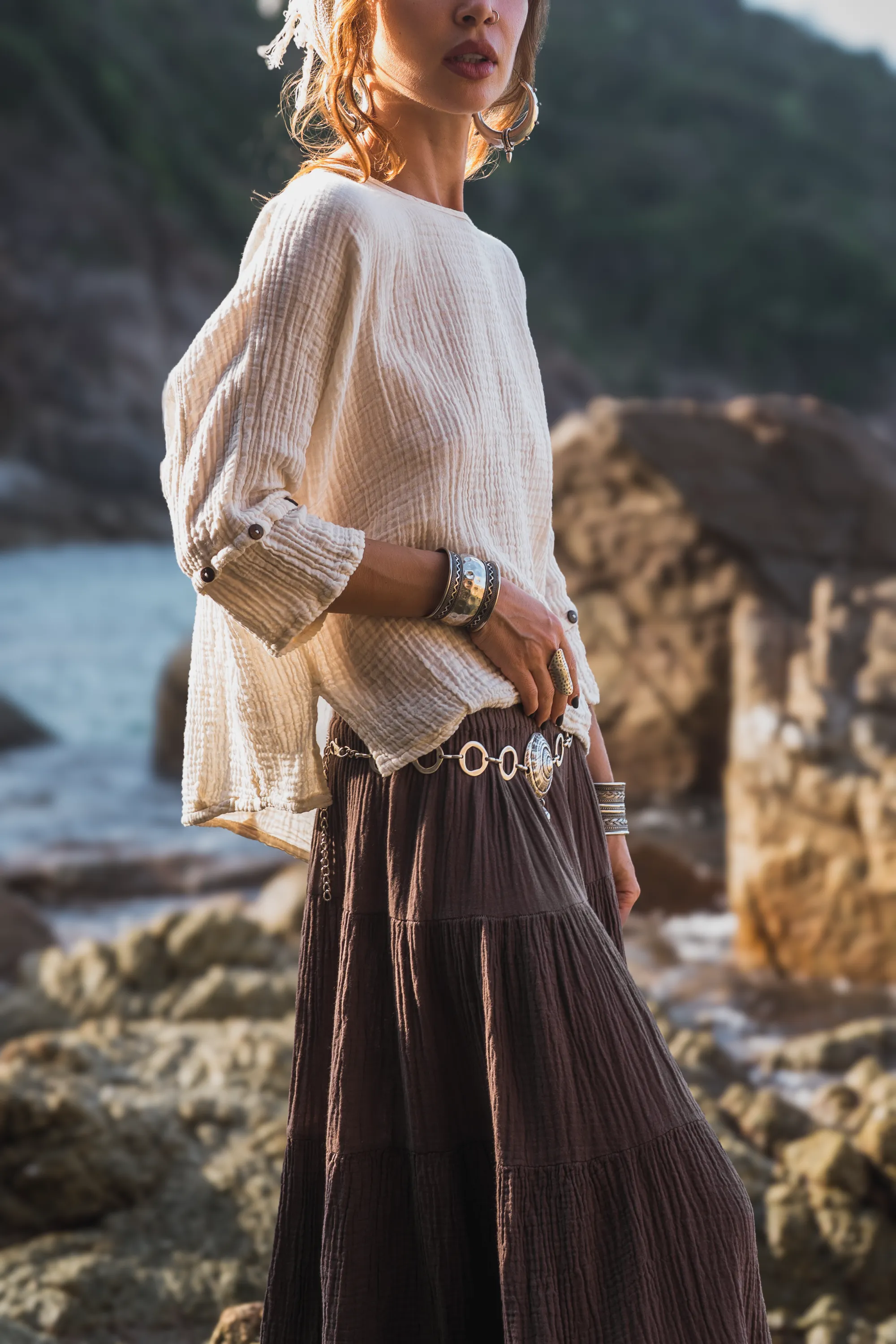 Alisa Boho Top Cream