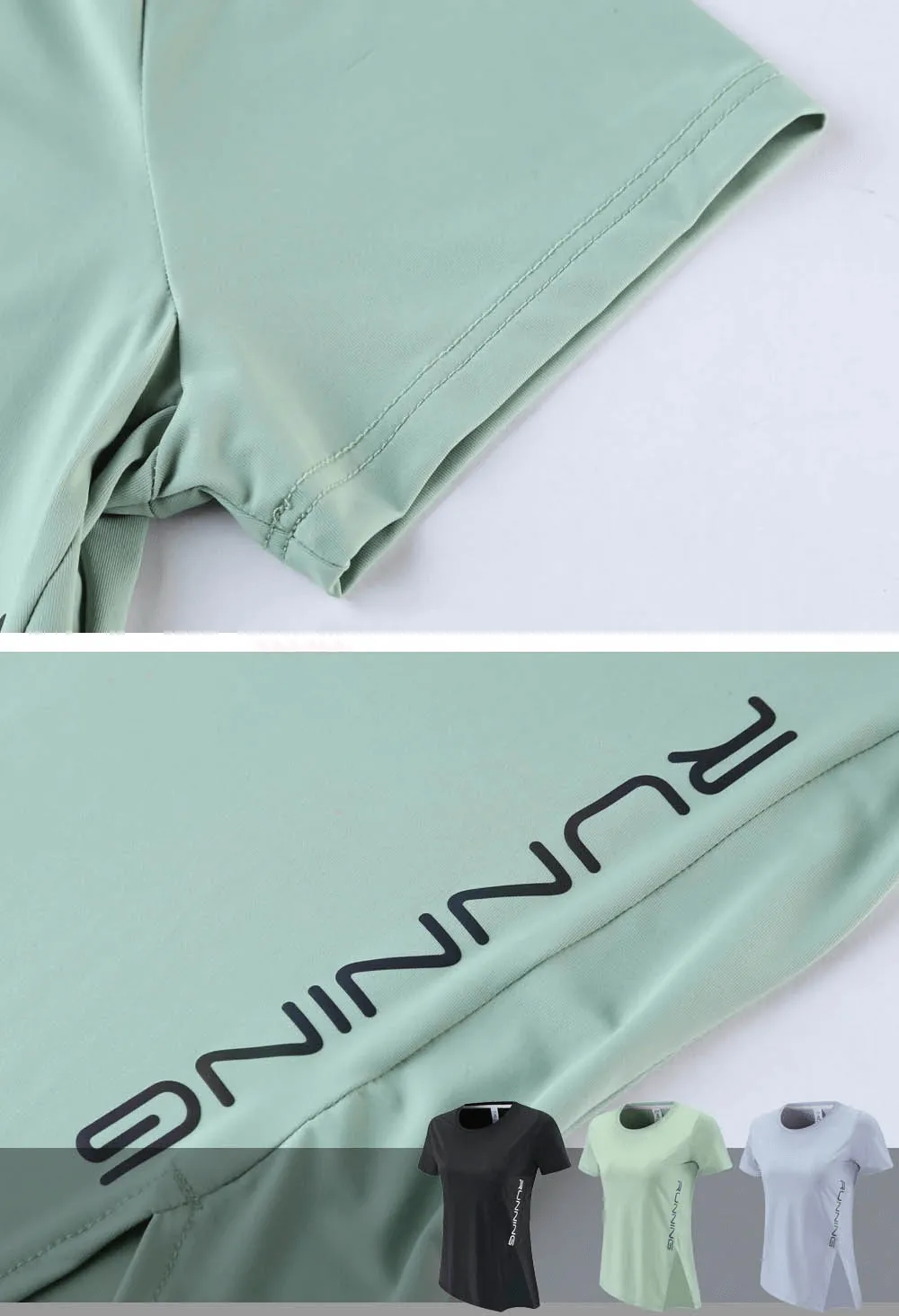 Female Sports Asymmetrical T-shirt / Fashion Open Slim Short Sleeves T-shirt for Women - SF0099