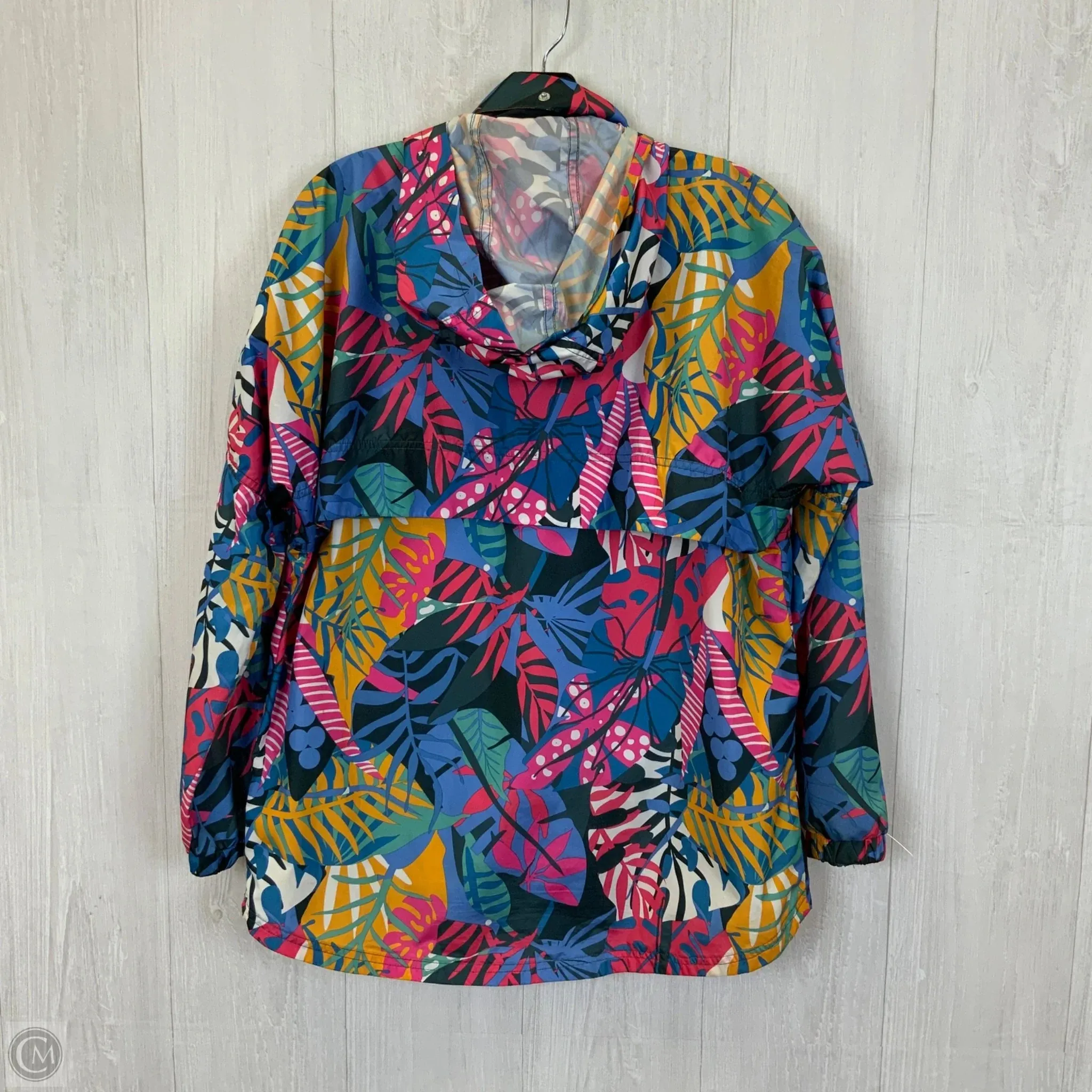 Jacket Windbreaker By Lauren James In Multi-colored, Size: S