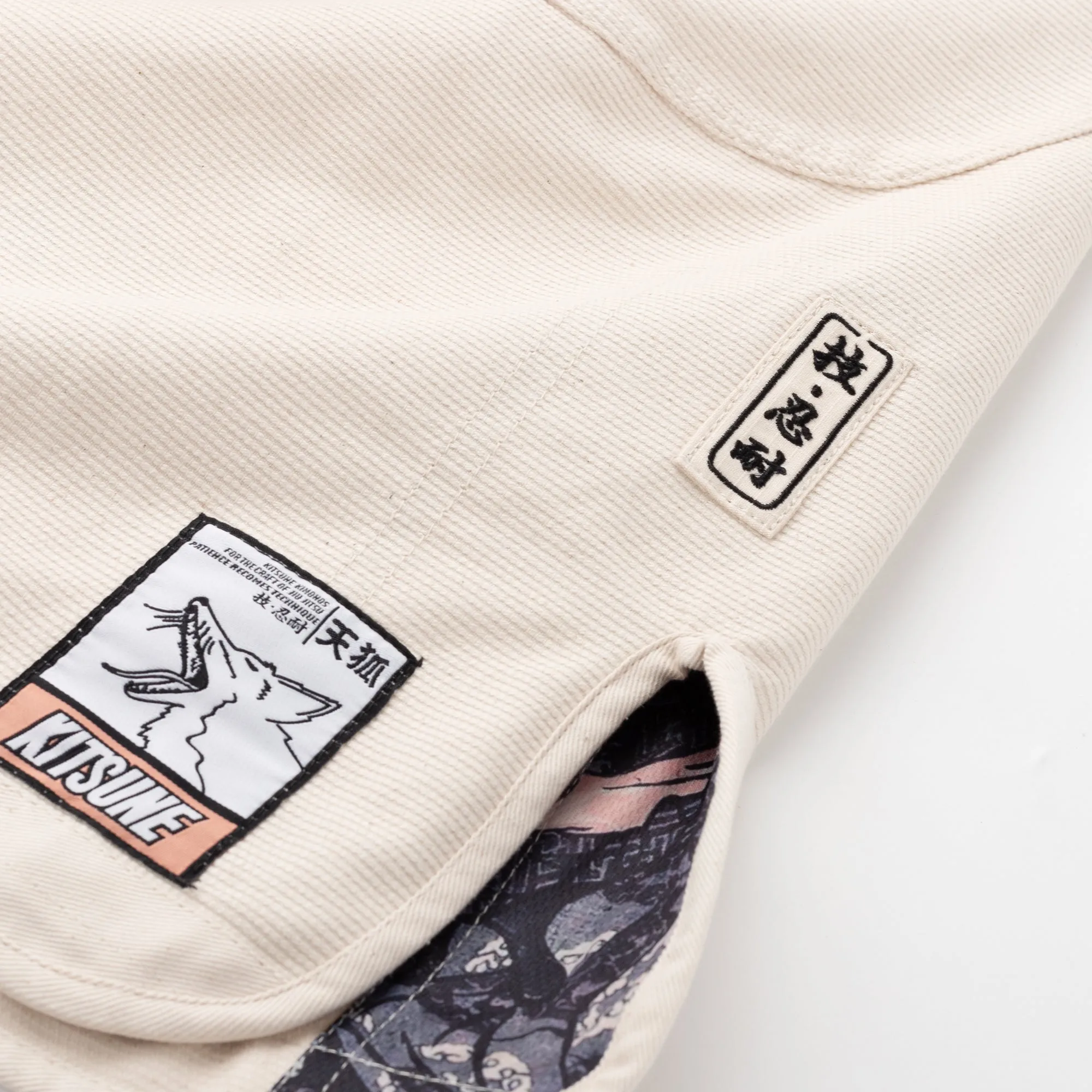 Kitsune "Dragon" BJJ Women's Gi - Unbleached