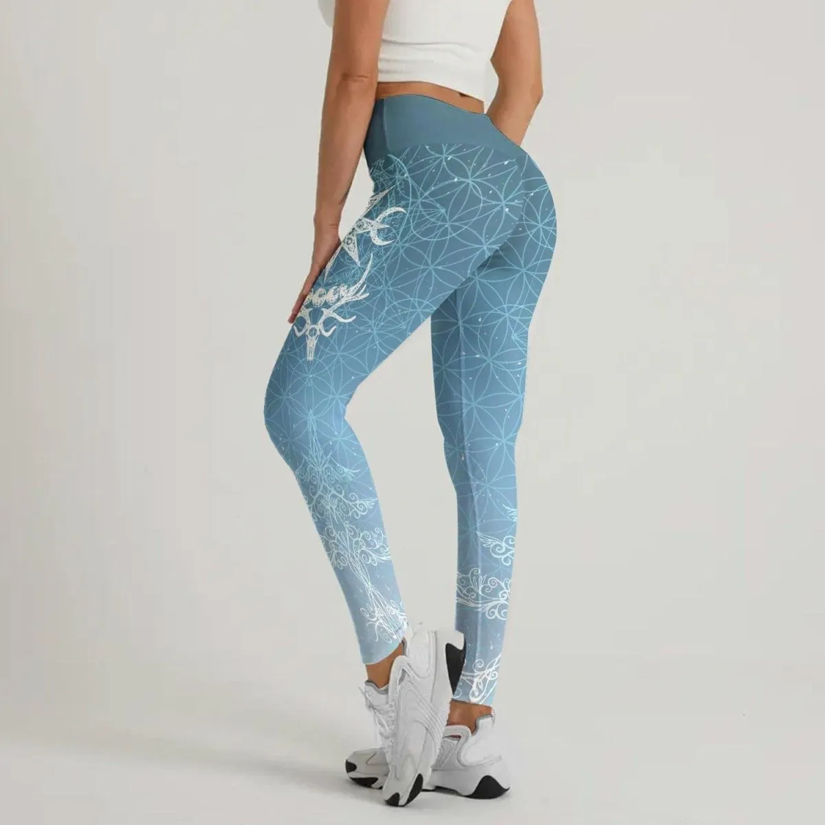 Light Blue YULE Vikings Leggings