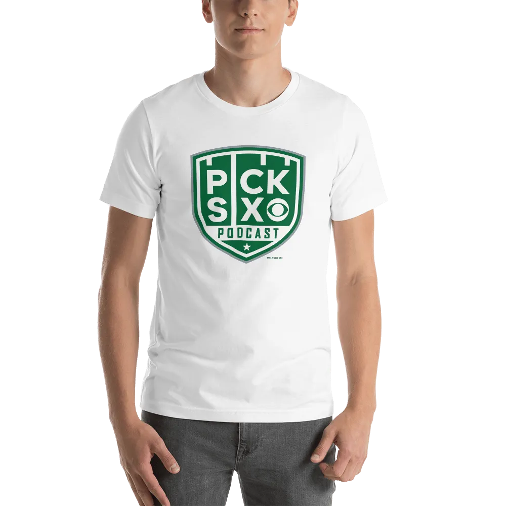 Pick Six Podcast Logo Adult Short Sleeve T-Shirt
