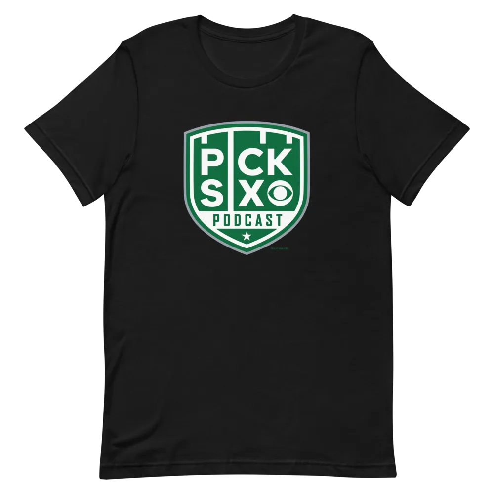 Pick Six Podcast Logo Adult Short Sleeve T-Shirt