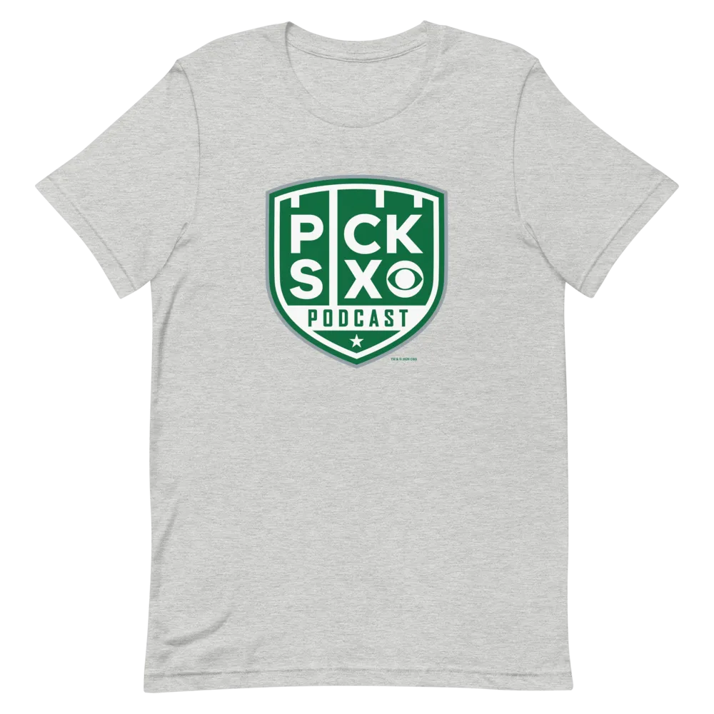 Pick Six Podcast Logo Adult Short Sleeve T-Shirt