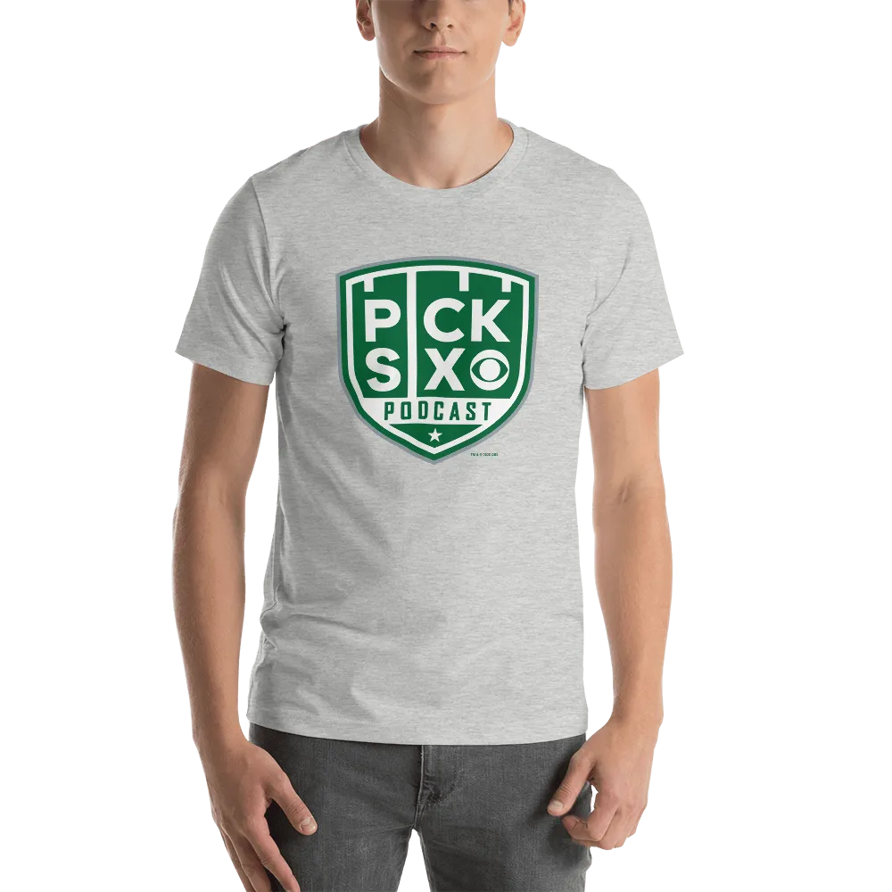 Pick Six Podcast Logo Adult Short Sleeve T-Shirt