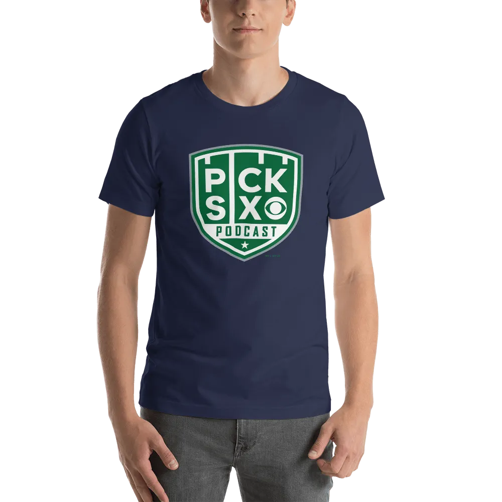Pick Six Podcast Logo Adult Short Sleeve T-Shirt