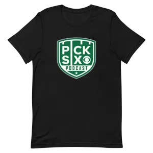 Pick Six Podcast Logo Adult Short Sleeve T-Shirt