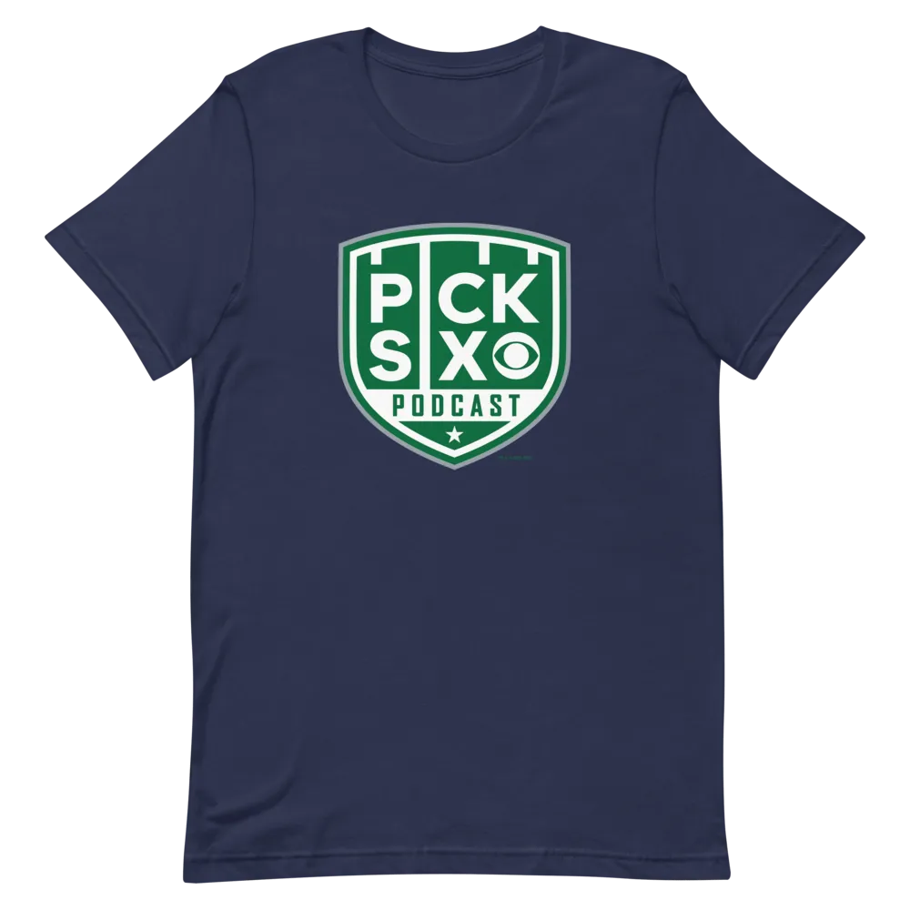 Pick Six Podcast Logo Adult Short Sleeve T-Shirt