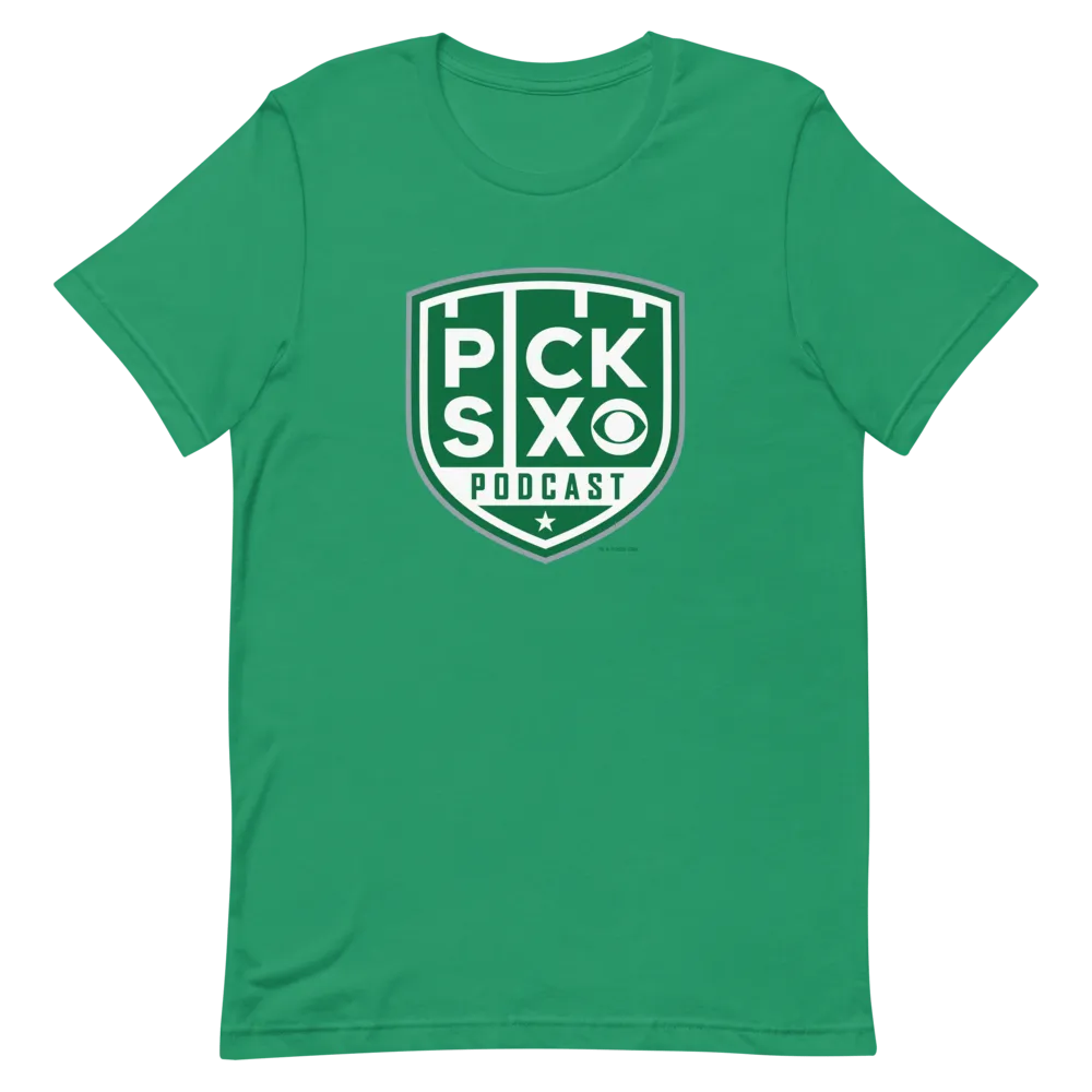 Pick Six Podcast Logo Adult Short Sleeve T-Shirt