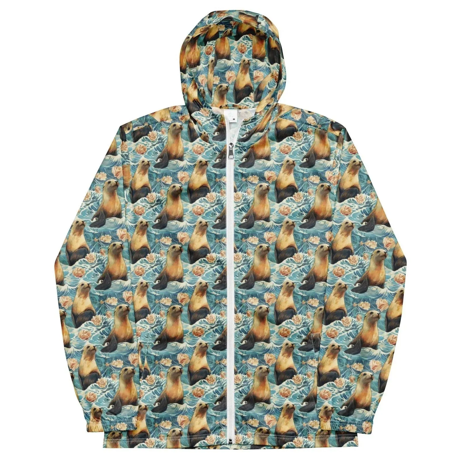 Seaside Sea Lion Men’s windbreaker